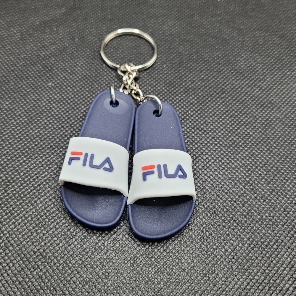 Fila Slides 3D Keychain, Novelty Shoe Gift